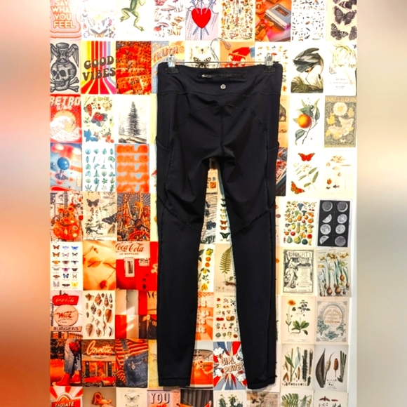 black mid rise leggings | lululemon athletica - Picture 3 of 7